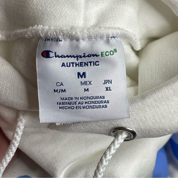 Champion X Barstool Sports Mr. Ice Hoodie Men’s Medium White Pocket No Hedge - Picture 7 of 11